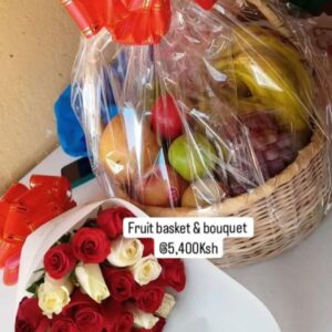 FLOWERS & FRUIT BASKET