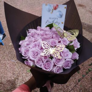 PURPLE ROSES BOUQUET