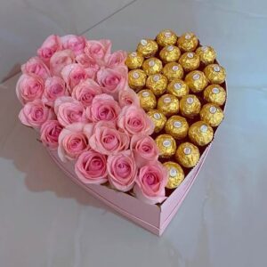 HALF N HALF HEART BOX