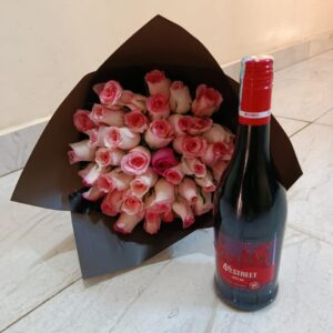 4TH STREET WINE & 40PINK ROSES