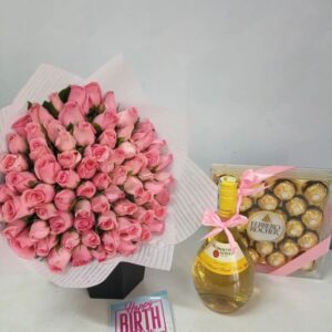 24 FERRERO CHOCOLATES,60 ROSES & ROBERTSON WINE