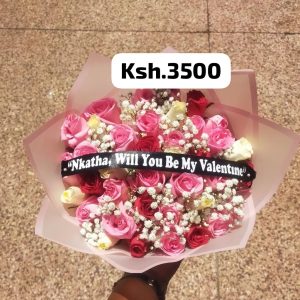 ASK HER WITH A BOUQUET